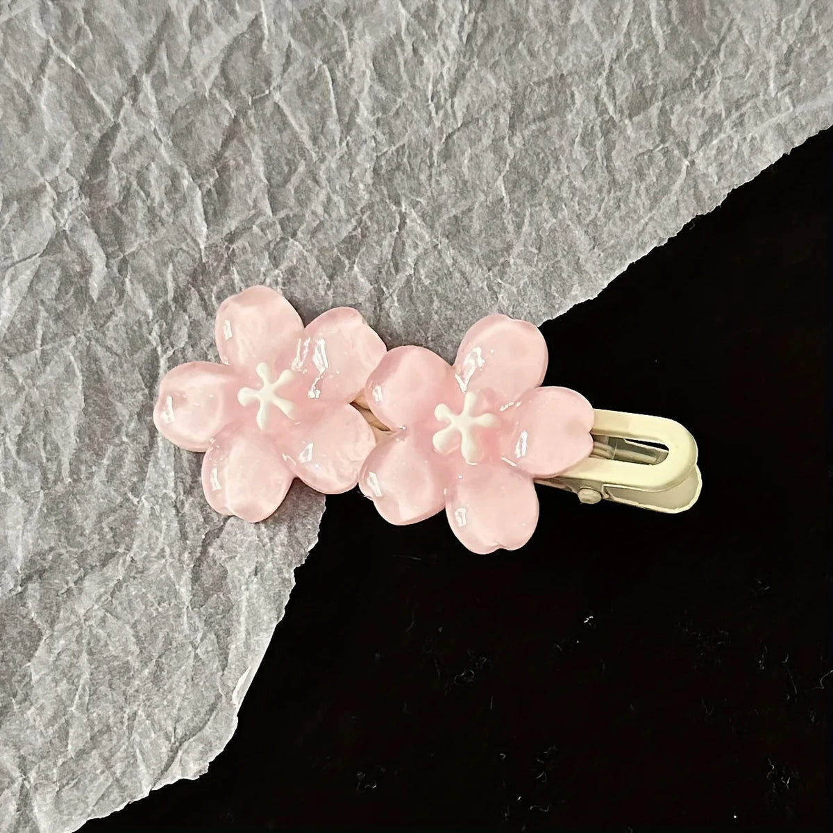1pc/2pcs five-petal colorful duck clip, women's flower pattern hair accessories, women's hair accessories hair clip, suitable fo