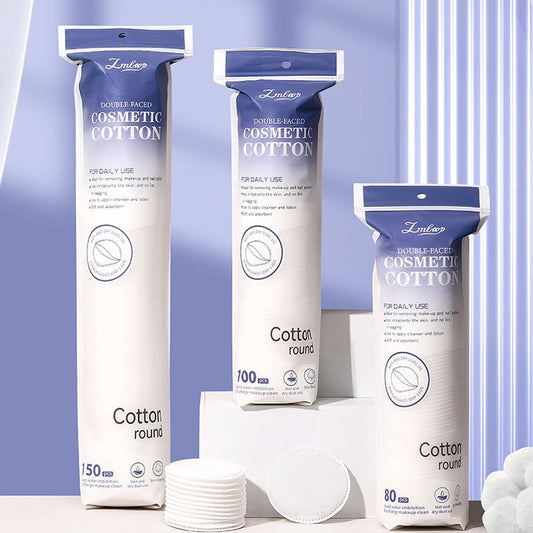 100/400pcs Cotton Pads Disposable Clean Cotton Face Nail Polish Remover Round Soft Face Cleansing Remover Makeup Cotton Pads