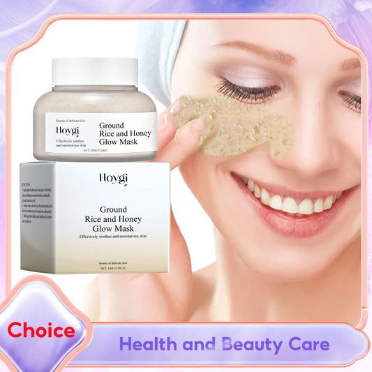 Rice Honey Glow Mask Moisturize Hydrating Nourishing Face Tightening Kaolinite Rice Raw Pulp Sleeping Clay Mask Korean Skin Care