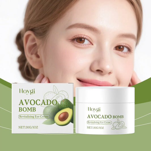 Avocado Eye Cream Fades Fine Lines & Wrinkles Firming Smoothing Eye Area Anti Puffiness Dark Circle Corrector for Youthful Eyes