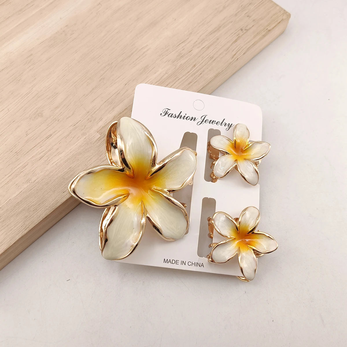 3/6 Pcs Alloy Flower Hair Claw Clips for Women Beach Holiday Hair Claw Stylish Shopping Headwear Female Hair Accessory