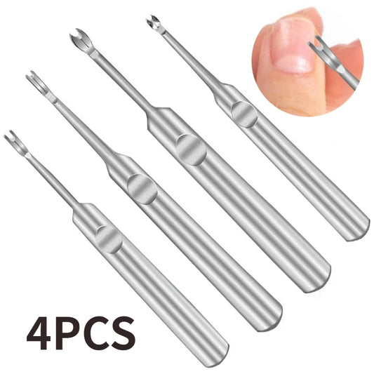 Cuticle Remover Dead Skin Pusher Surgical Grade Stainless Steel Nail Art Manicure Tools Scraper Nail Cleaner Trimmer
