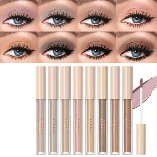 8 Colors Matte Nude Eye Bronzer Liquid Eyeshadow Waterproof Long Lasting Eye Shdaow Natural Cheek Contour Woman Makeup Cosmetic