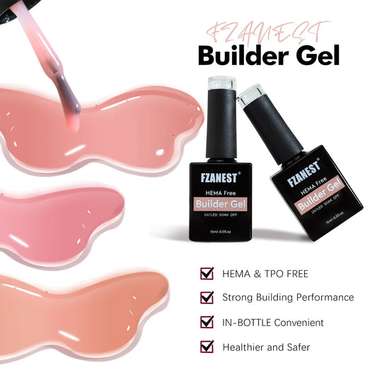 Thixotropy Biab Builder Hema Free No TPO Gel in Bottle Non Drip Extension Polish Professional Self Leveling Nail Hardener Gel