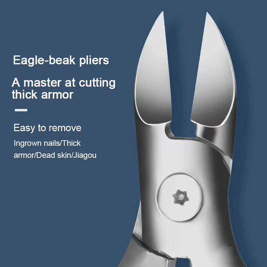 New 1pcs Professional Nail Clipper Anti-Splash Nail Clippers Nail Scissors Cutter Set Stainless Steel Pedicure Tools ZJJ03