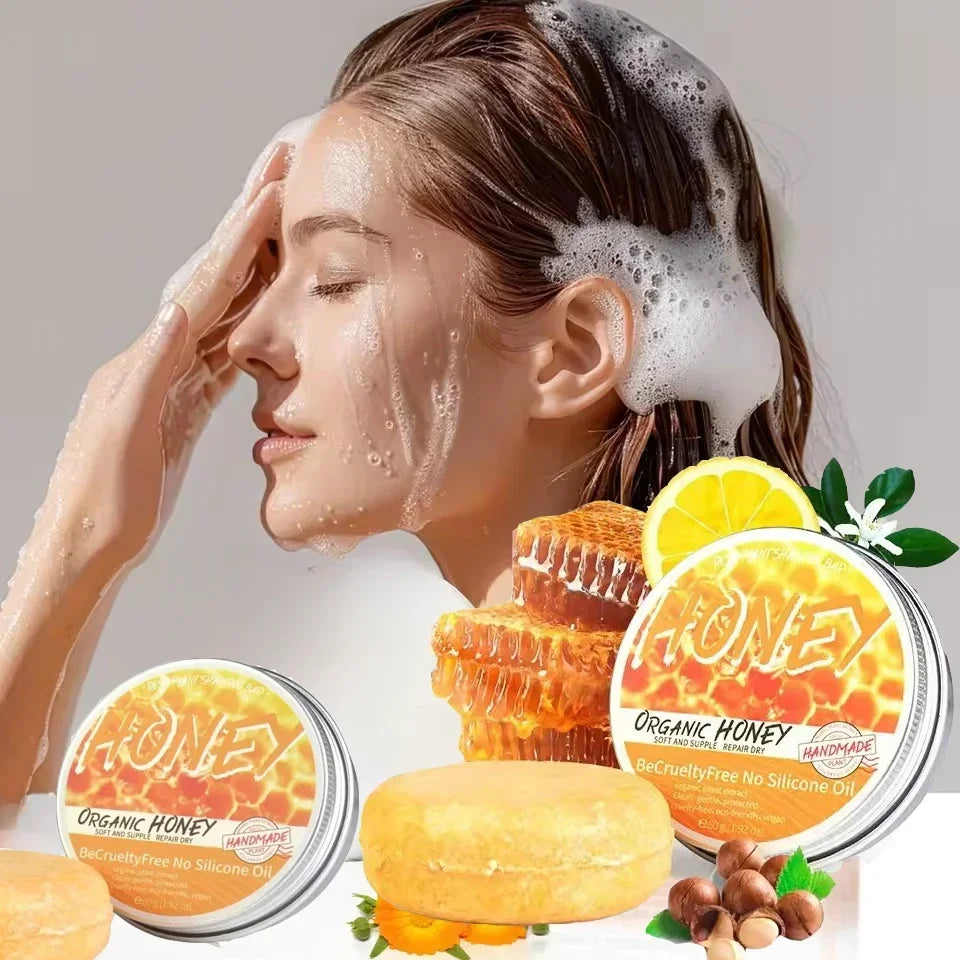 Natural honey shampoo plant essence extract refreshing shampoo soft hair dandruff and oil removal