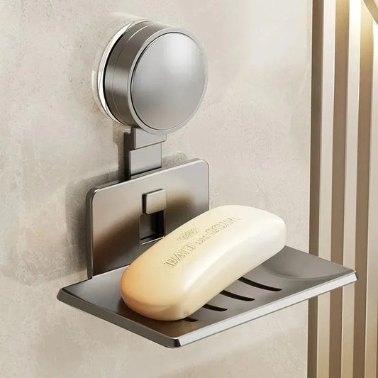 New No Need To Drill Suction Cup Bathroom Drain Soap Storage Holder Soap Dish Storage Rack Bathroom Accessories