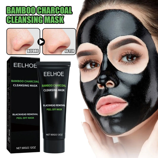 Bamboo Charcoal Tear-off Mask Blackhead Remover Deep Cleanig Purifying Shrink Pores Cream Exfoliator Peel Mud Mask Skin Care