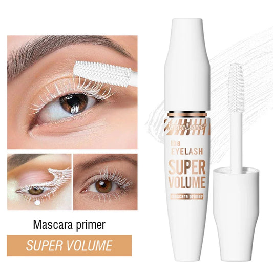 White Mascara Primer Waterproof Anti-Smudge Eyelash Base Cream Thicken Lengthening White Mascara Cosmetic Eye Makeup Tool