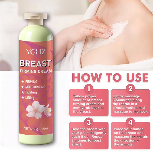 9.1 oz Breast Firming Cream, Containing Olive Oil, Vitamin E and Honey, for Firming Breast Skin, Moisturizing and Firming Women's Body Skin Care Cream