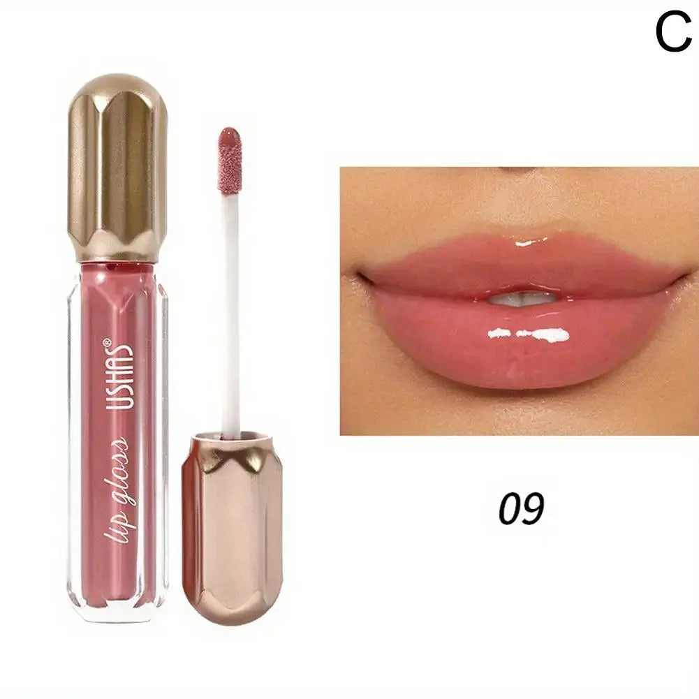 Mirror Pearl Lip Gloss for Women, Waterproof, Long Lasting, Moisturizing Lipstick, Shine Glitter, Glaze, Non Stick Cup, Lip M9F5