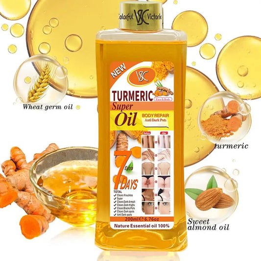 200ml Turmeric Essential Oil For Face & Body Moisturizing Hydrating Natural Rose Essential Oil Face Care Skin Care