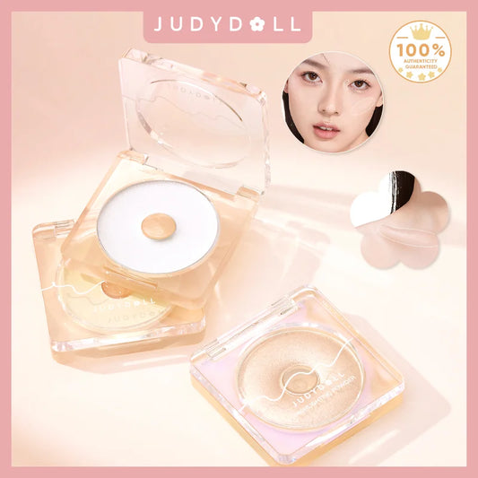 Judydoll Matte Highlighter Powder, Soft Glow, Diamond Shimmer, Body & Face, Buildable, Long-Lasting, Lightweight, Natural Radiance