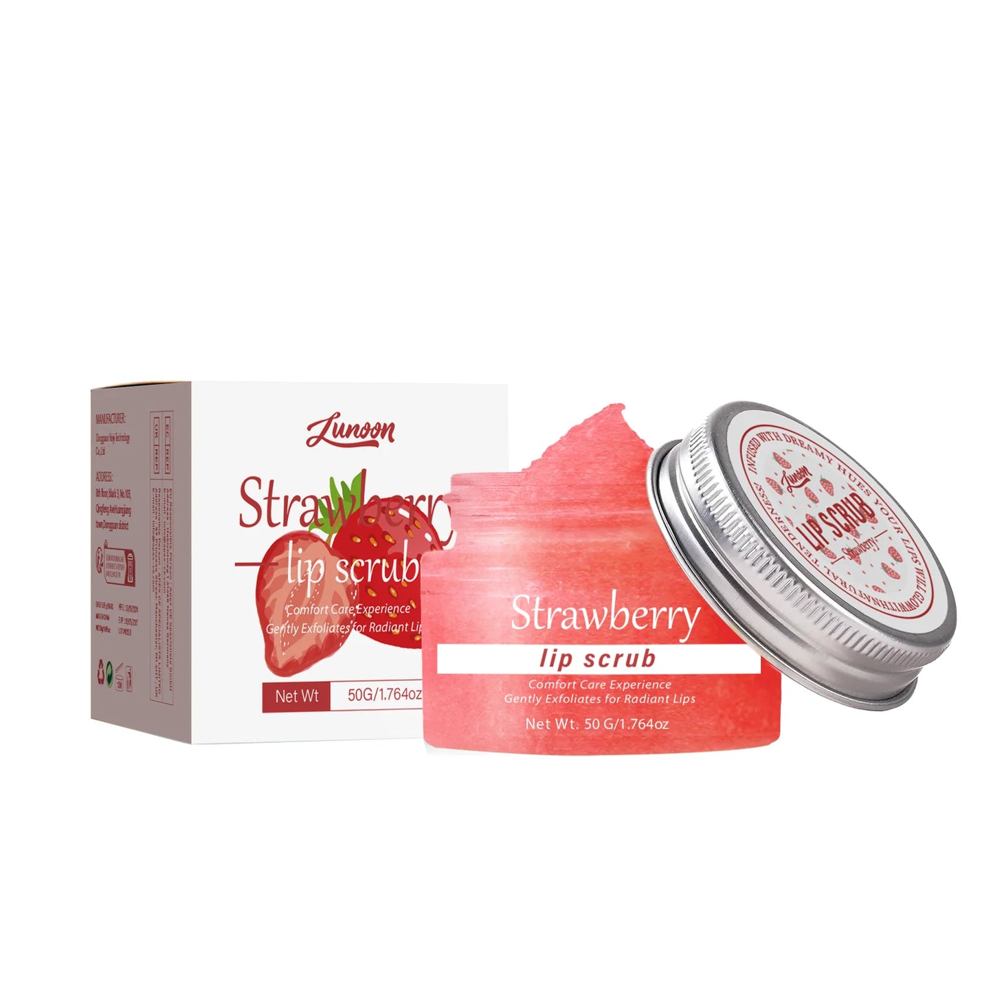 Lip scrub 50g brighten exfoliating lip raspberry vanilla coconut watermelon lip moisturizing gift for women