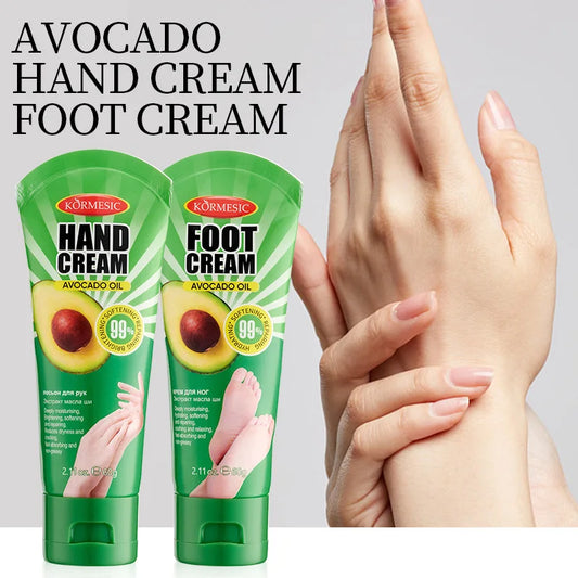 Avocado Hand Foot Cream Moisturizing Nourishing Anti-Wrinkle Hydrating Hands and Feet Skin Care
