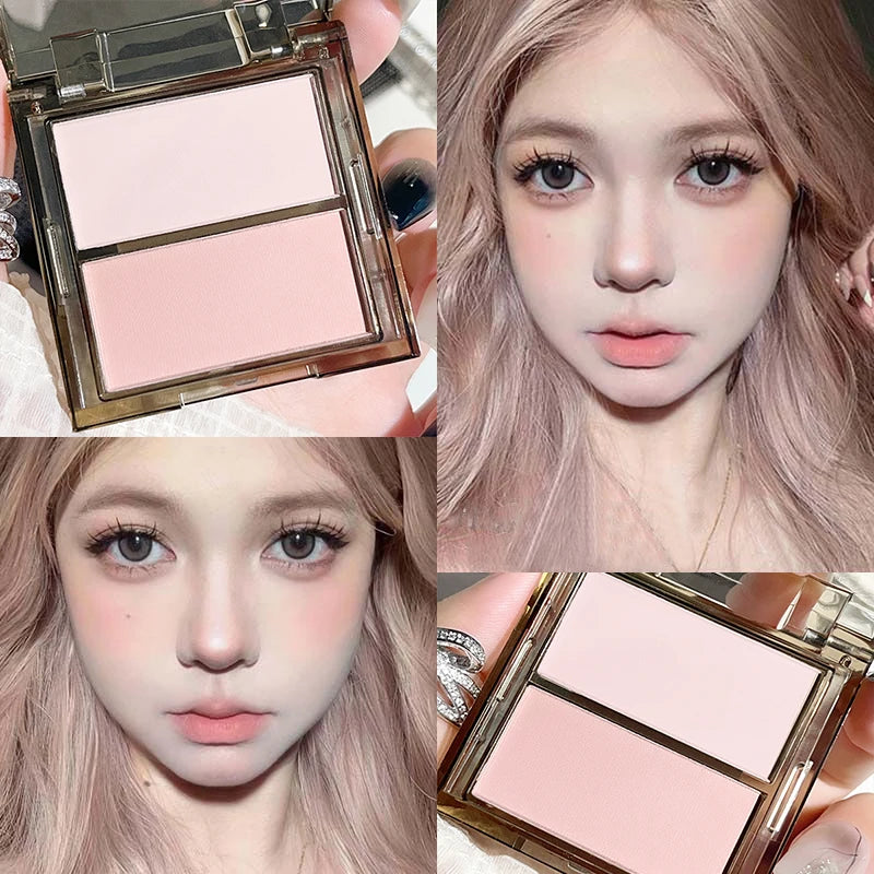 Medium skin tone matte waterproof contouring tray, medium concealer contouring powder, portable size less than 1 liquid ounce, n