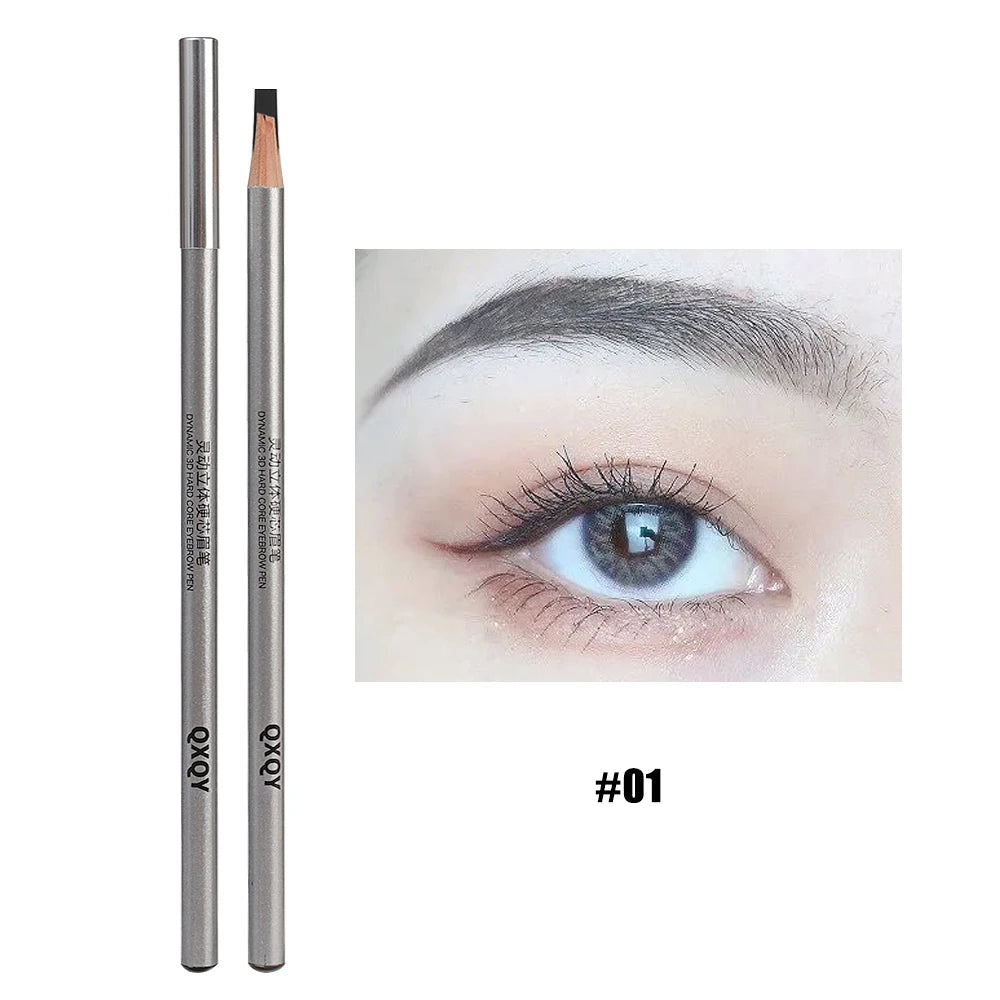Microblading Eyebrow Pencil Waterproof Sweatproof Long-lasting Wild Eye Brow Tattoo Tinted Makeup Wood Brow Enhancers Cosmetics