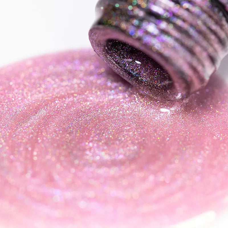 Rainbow Holographic Cat Magnetic Gel Nail Polish Laser Glitter Magnetic Semi Permanent Soak Off UV Gel Varnish Nail Supplies DIY