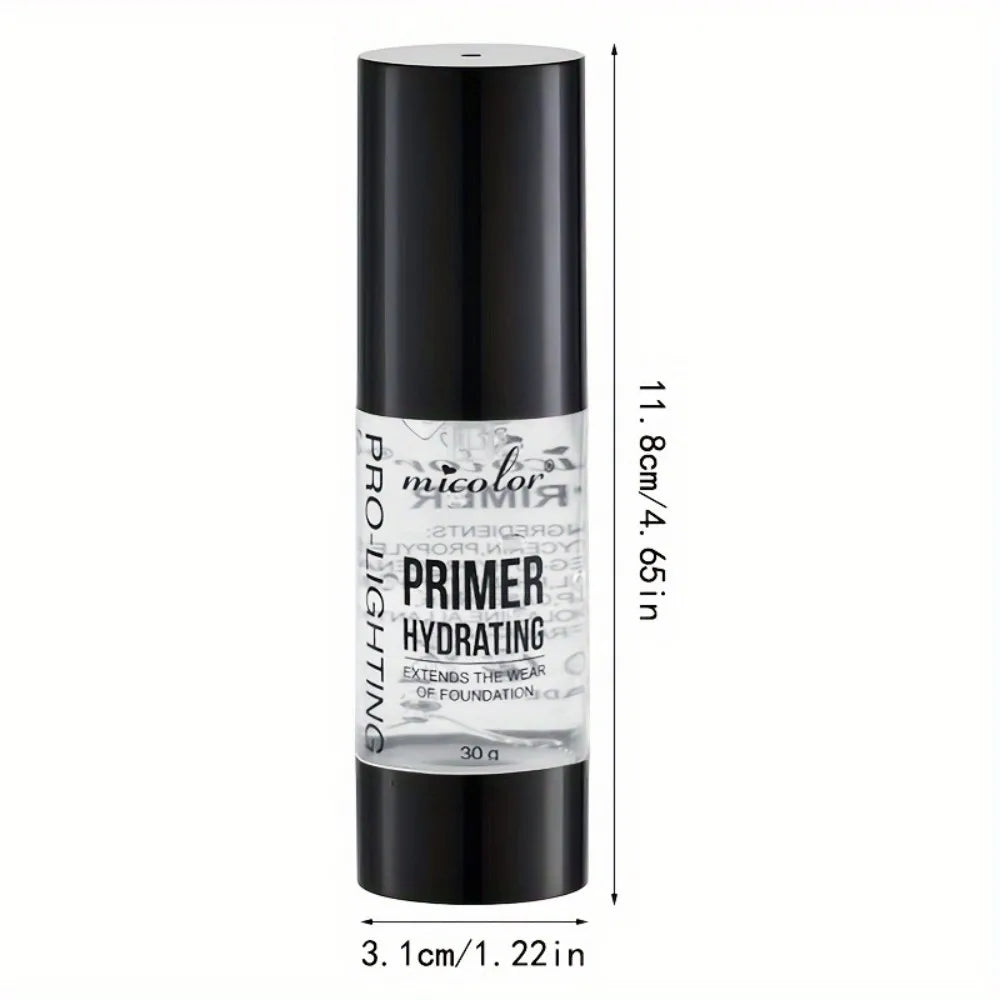 Hydrating 2-in-1 Makeup Primer - Moisturizing & Brightening, Long-Lasting Dewy Finish, Natural Look Gel for Smooth Application