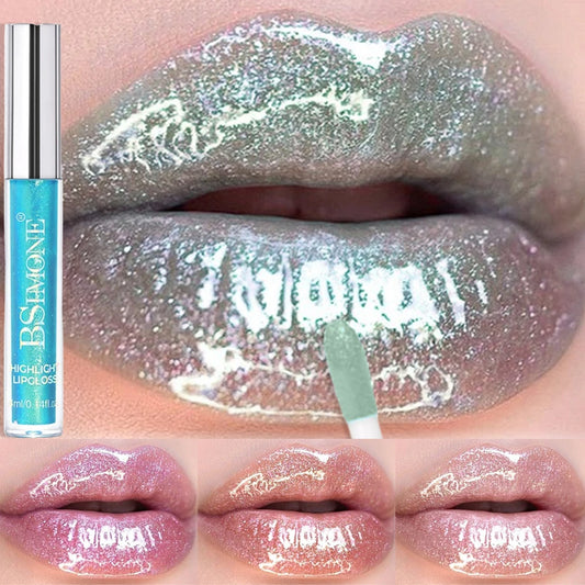 6 Colors Diamond Glitter Lipgloss Makeup Metallic Shimmer Moist Liquid Lipstick Pearl Lip Glaze Jelly Tint Sexy Shiny Cosmetics