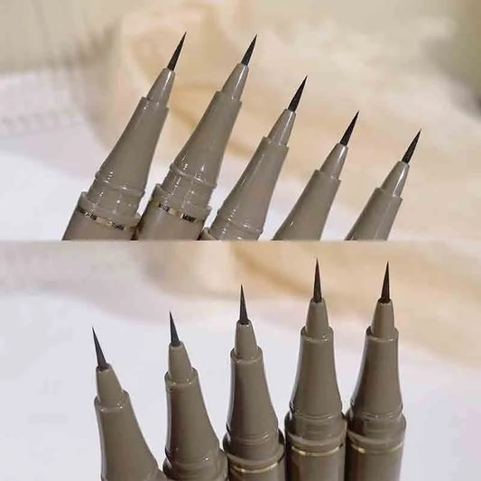 Slim eyeliner is waterproof, sweat-proof, long-lasting and non-smudged. Newbie brown eyeliner liquid pen