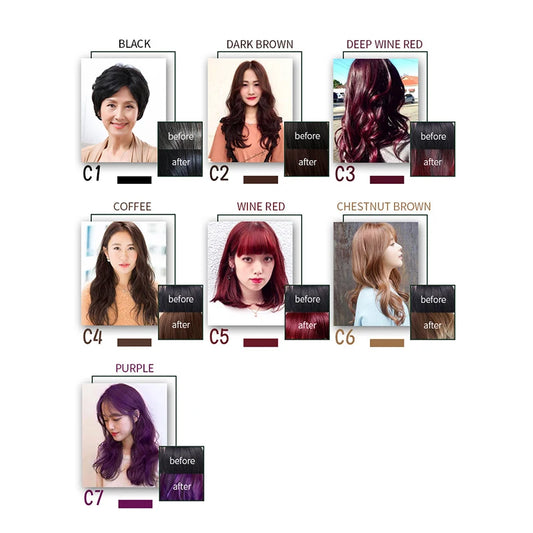 Hair Dye Shampoo 3 In 1 Instant Coloring Shampoo Natural Treatment For Hair Shampoo Large Capacity Head Shoulder Shampoo