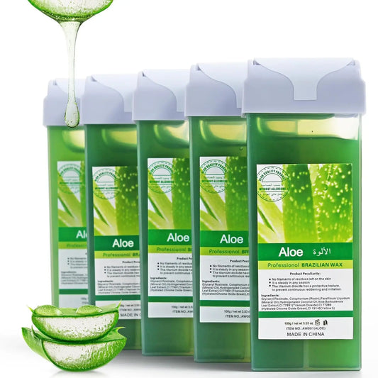 Roll on Wax Refill Painless Wax Roll On For Hair Removal Depilatory Wax Warmer Cartridge For Aloe Wax Bikini Body Hair Removal