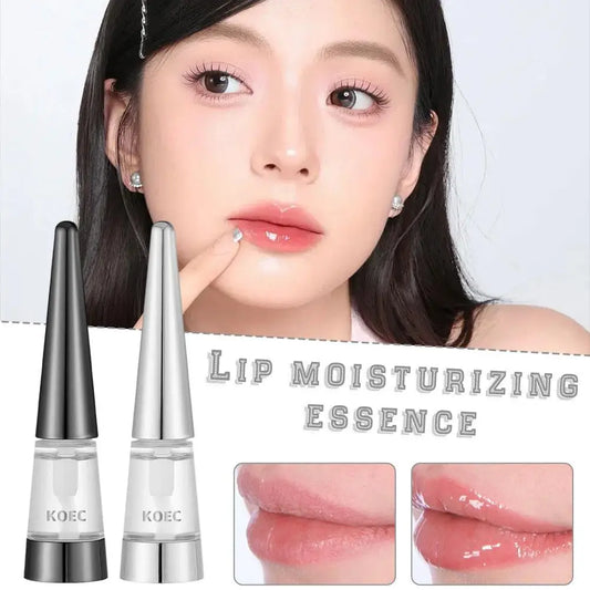 KOEC Korean Lip Plumper Oil Non-greasy Lip Plumping Balm Moisturizing Dry Chapped Lips Shine Hydrating Exfoliating Nourishing
