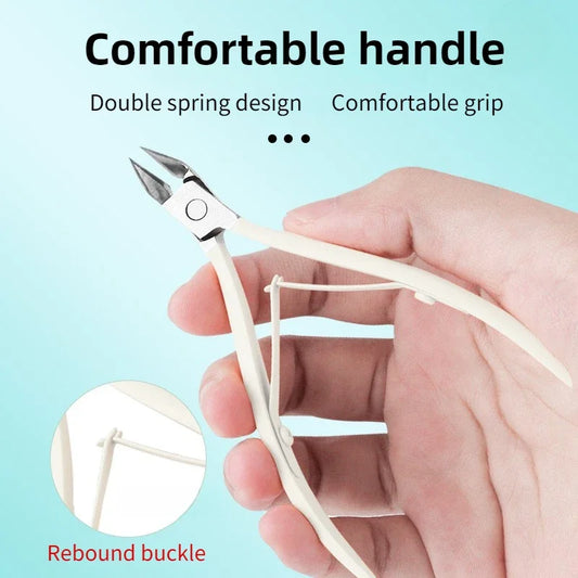 Cuticle Scissors Stainless Steel Sharp Blade Durable Rust Free Nail Care Tool