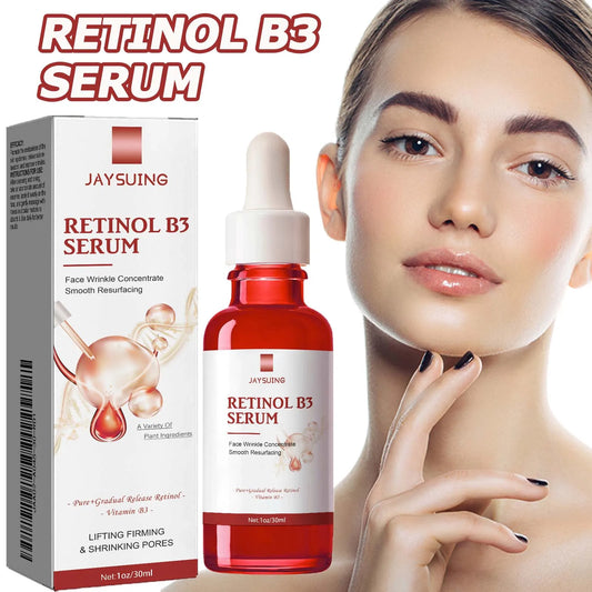 Retinol B3 Face Essence Deep Moisturizing Fade Fine Line Lifting Firming Repair Smooth Nourish Tighten Brighten Serum Skin Care