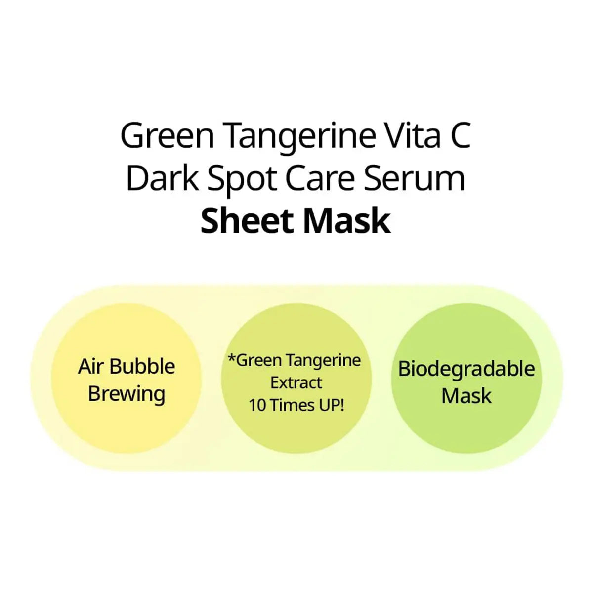 GOODAL Green Tangerine Vita-C Dark Spot Care Serum Beauty Sheet Mask,Repair,Gentle,Moisturizing Texture,K-Beauty,Korean Makeup