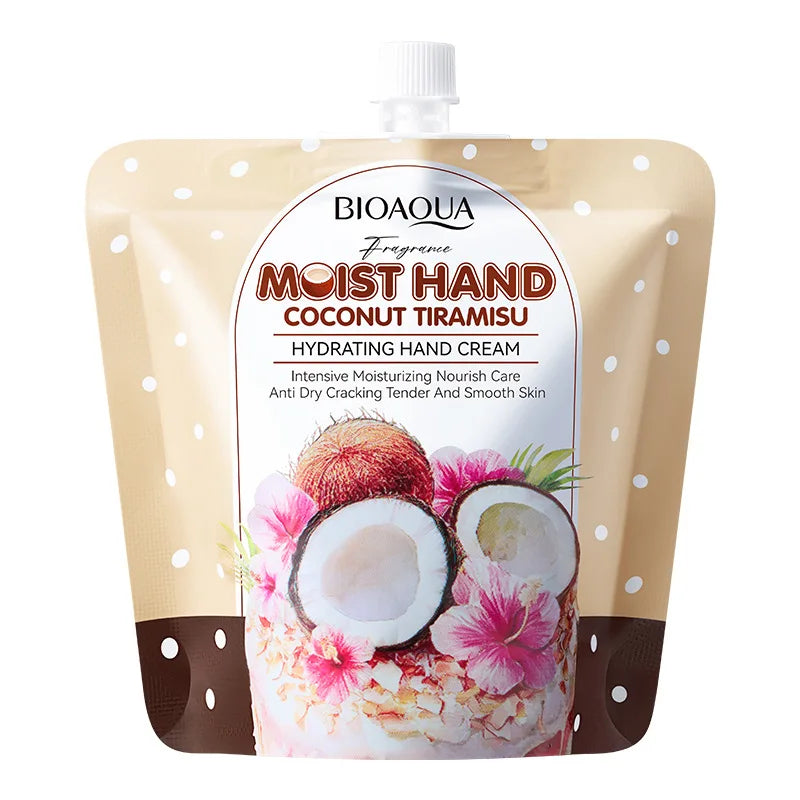 5 Pack Hand Cream 30g - Vanilla/Donut/Coconut, Hydrating & Improving Skin Texture, Repairs Dryness & Fine Lines in Winter