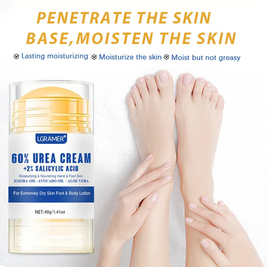 40g Urea Foot Cream Dry Cracked Feet Heel Gentle Exfoliation Softening Skin Ultra-Hydrating Hand Foot Care Cream Stick Protuct