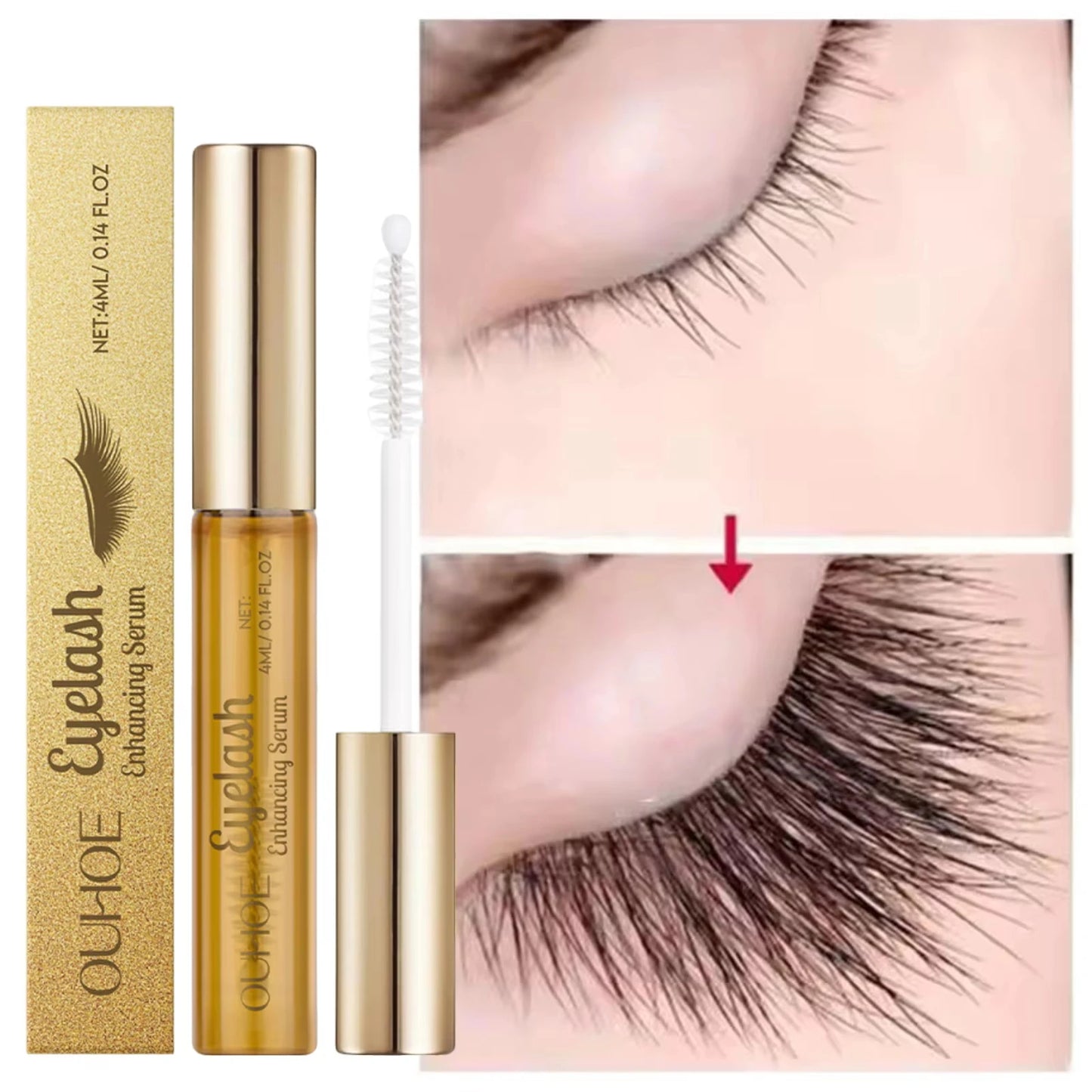 Natural Eyelash Growth Serum 7 Days Eyelash Enhancer Longer Liquid Fuller Thicker Curling Lash Treatment Eye Care Product Makeup
