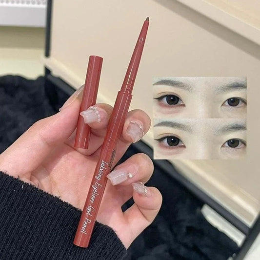 Ultra-fine Gel Eyeliner Pencil Pink Brown Under Eye Liner Pen Waterproof Matte Aegyosal Lying Silkworm Quick Drying Eyes Makeup