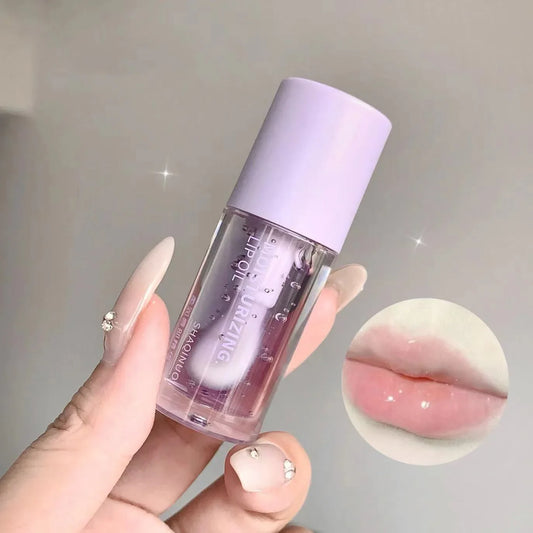 Moisturizing Honey Lip Gloss Fading Lips Lines Lips Care Essence Oil Transparent Grape Purple Lemon Green Nutritious Lip Oil