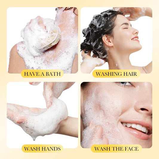 1/2pcs SADOER Sulfur Mite Removing Facial Soap Universal Handmade Soap for Body Face Wash Foam Moisturizing Facial Cleanser