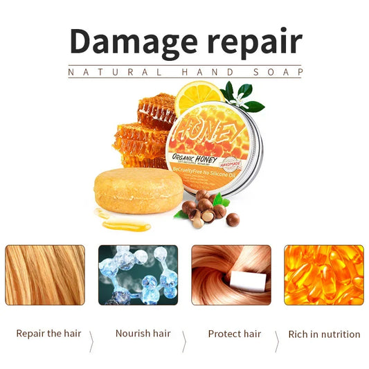 Natural honey shampoo plant essence extract refreshing shampoo soft hair dandruff and oil removal