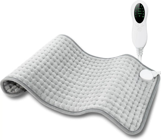 Electric Heating Pad for Period Cramps & Back Pain Relief, Portable Heat Pad with 10 Settings, ETL Certified