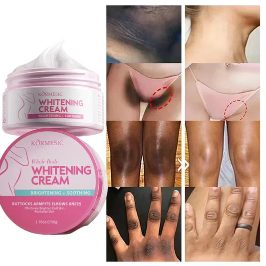 Body Whitening Bleach Cream Brighten Underarm Elbow Knees Joint Removal Intimate Parts Dark Spots Melanin Snow Bleach Cream