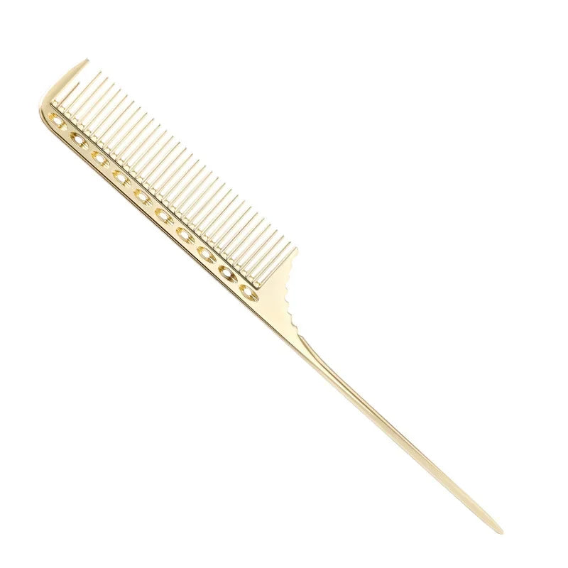 Metal Hair Comb Rat Tail Hairdressing Combs Hair Cutting Dying Hair Parting Comb Curly Hair Brush Barber Tools Salon Accessaries