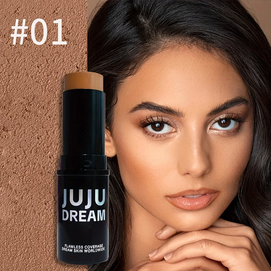 Contour & Concealer Stick - Creamy Waterproof Face Bronzer & Highlighter, Non-Greasy Long-Lasting Buildable Coverage