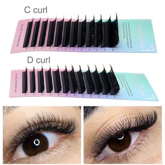 HOLLYLASH YY/W Shaped 2D 3D 4D 5D 6D Hand Woven Automatic Flowering Premade Volume Fans Eyelashes Extensions Individual Lashes