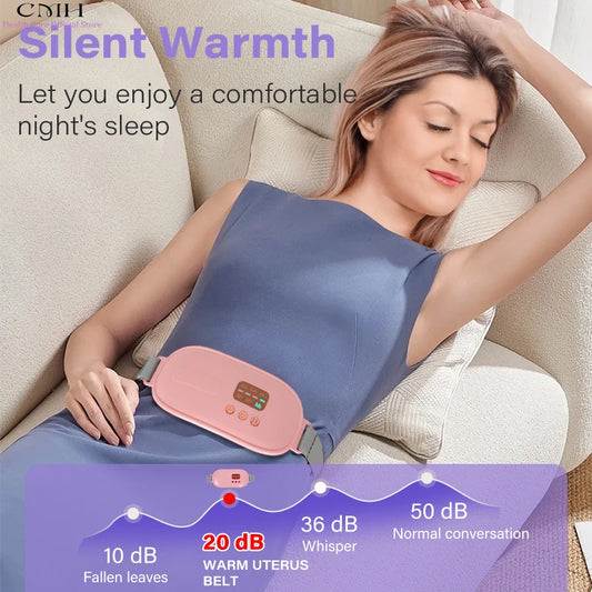 Heating Pad Massageador Corporal Menstrual Cramps Relief Warm Uterus Belt Fitness 3S Fast Heat Massage CMH Temp Silent Portable
