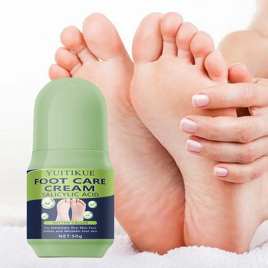 Foot Care Cream with Salicylic Acid - Soften Callus Moisturize Deep Cleaning for Dry Foot Hand Elbow Knee Daily Care 50g