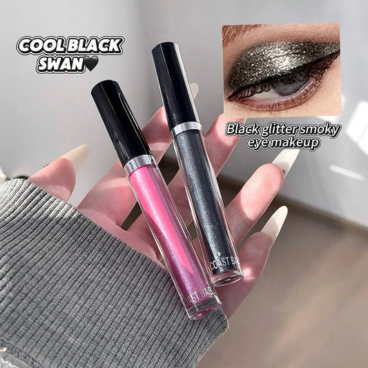 12 Color Pearlescent Liquid Eyeshadow Makeup Natural Smokey Silver Shimmer Diamond Glitter Shadows Waterproof Lasting Eye Makeup