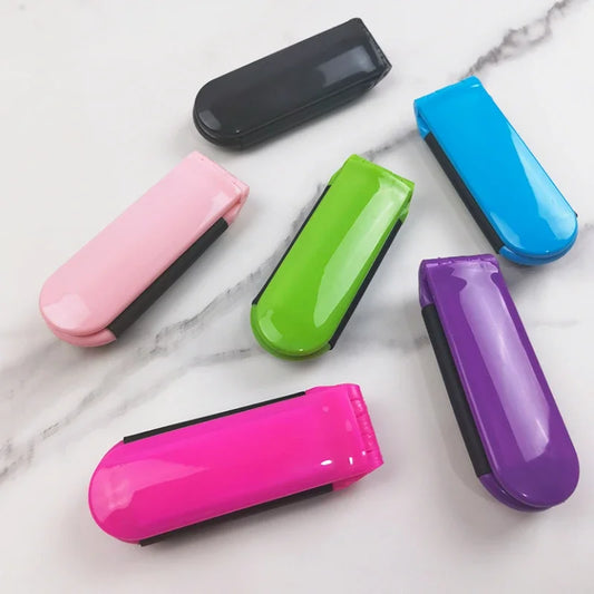 Portable Travel Folding Hair Brush With Mirror Compact Pocket Size Comb ABS Heat-Resistant Folding Comb Portable Dual-Use