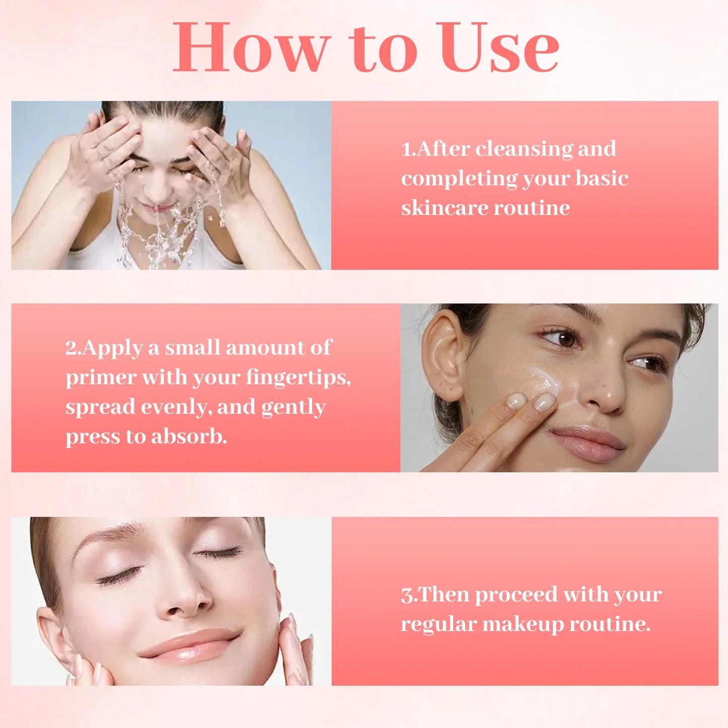 This makeup primer brightens the complexion, leaving a natural, radiant glow; it's gentle and non-greasy.