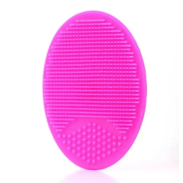 Silicone Face Wash Brush Clean Pores Baby Shampoo Brush Baby Bath Brush Soft Hair Round Shampoo Comb Home Use