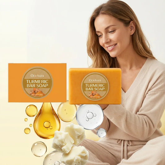 Organic Turmeric Soap Handmade Soap Natural Skincare Bar For Moisturizing And Exfoliating Body Face Cleaning Skin Gentle Care